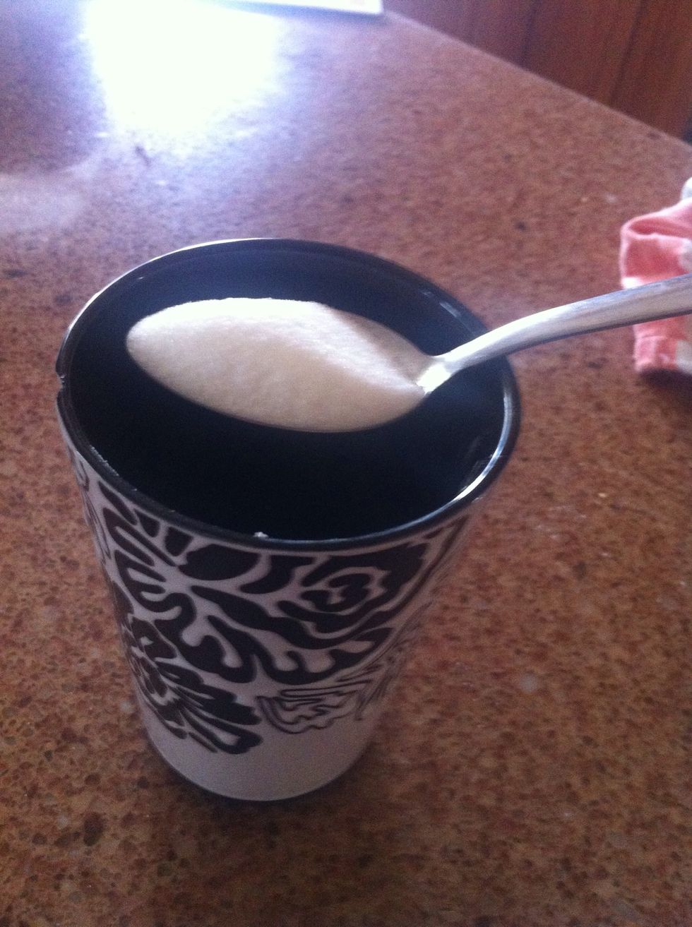 Next add two-three spoons of sugar