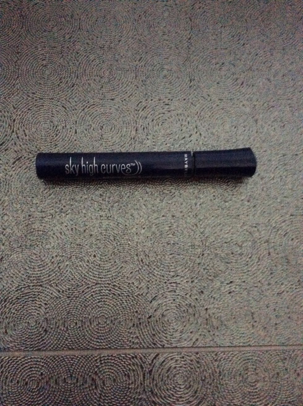 Next apply a few coats of mascara, you can curl your eyelashes if you want to.