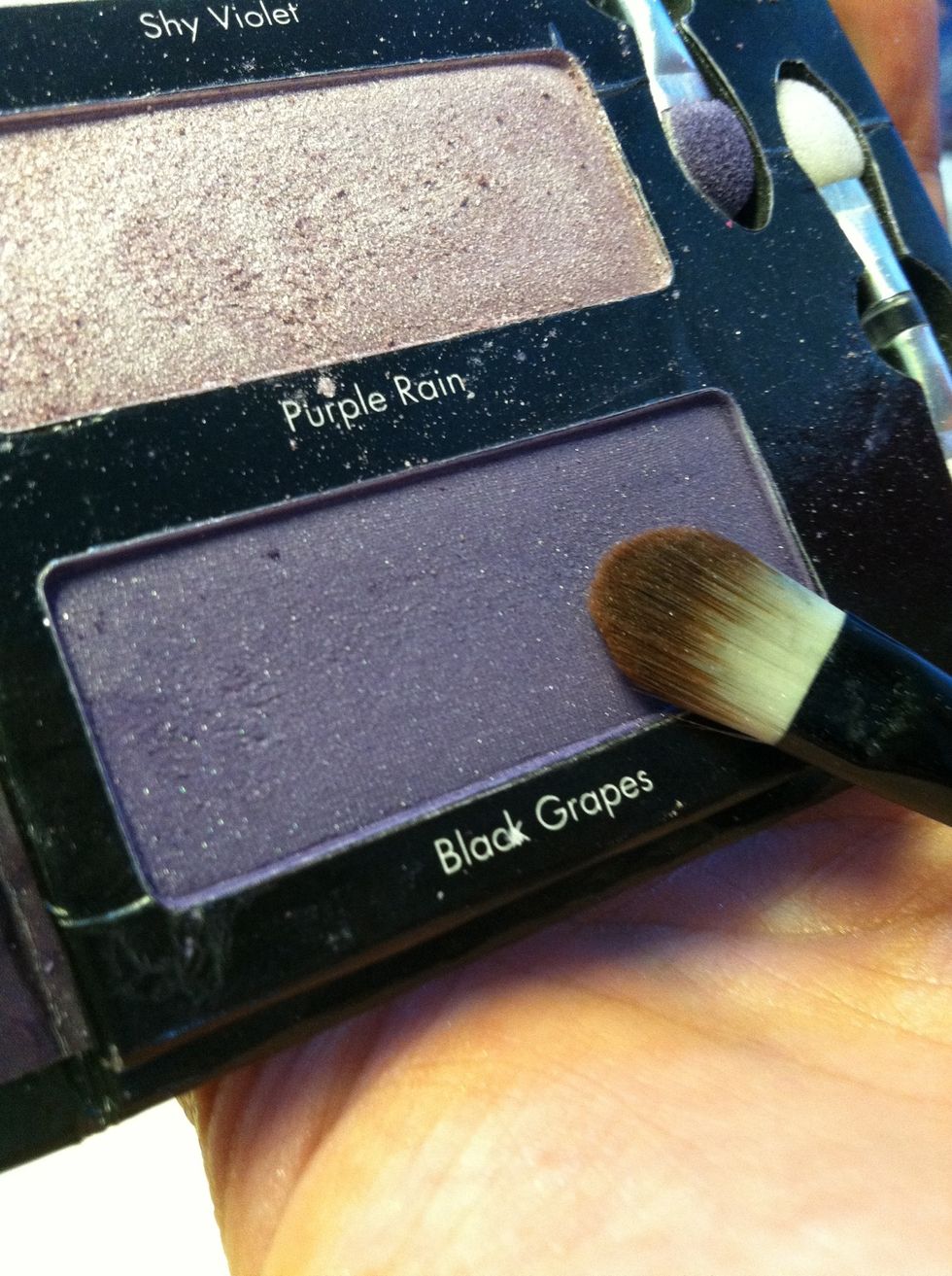 next apply the darkest purple that you have.