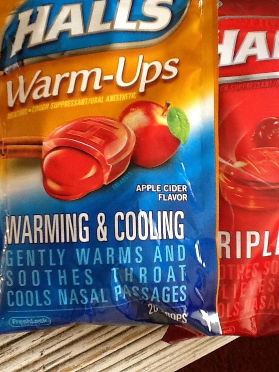 Next, be sure to do what you can to reduce their different pains. Cough drops are a great way to soothe a sore throat or even help with sinus trouble.