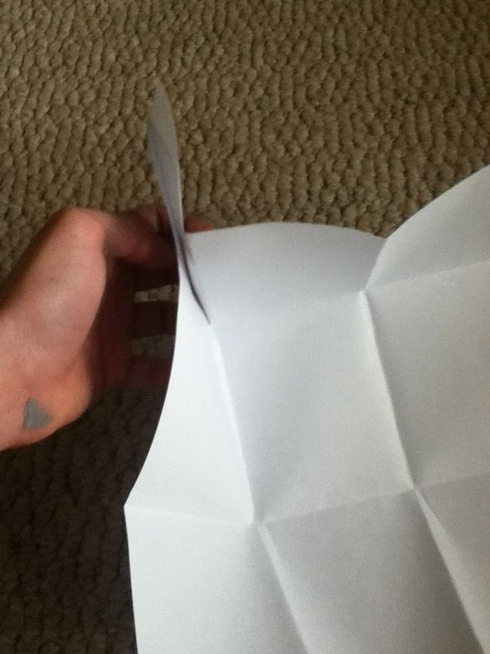 Next, bring the bordering lines together like so.