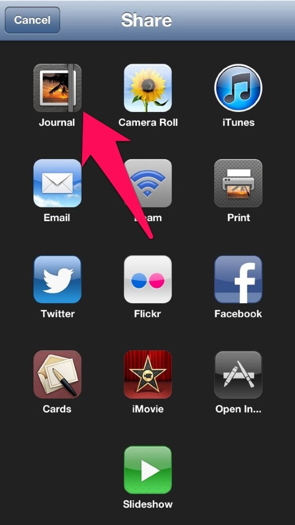 Next, choose the journal.