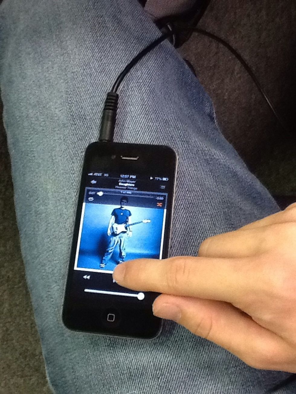 Next choose your song and press play