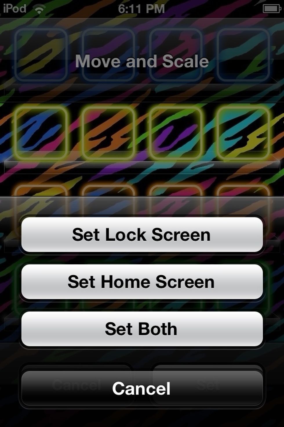 Next, Click On Any Button You Would Like To Put The Wallpaper On