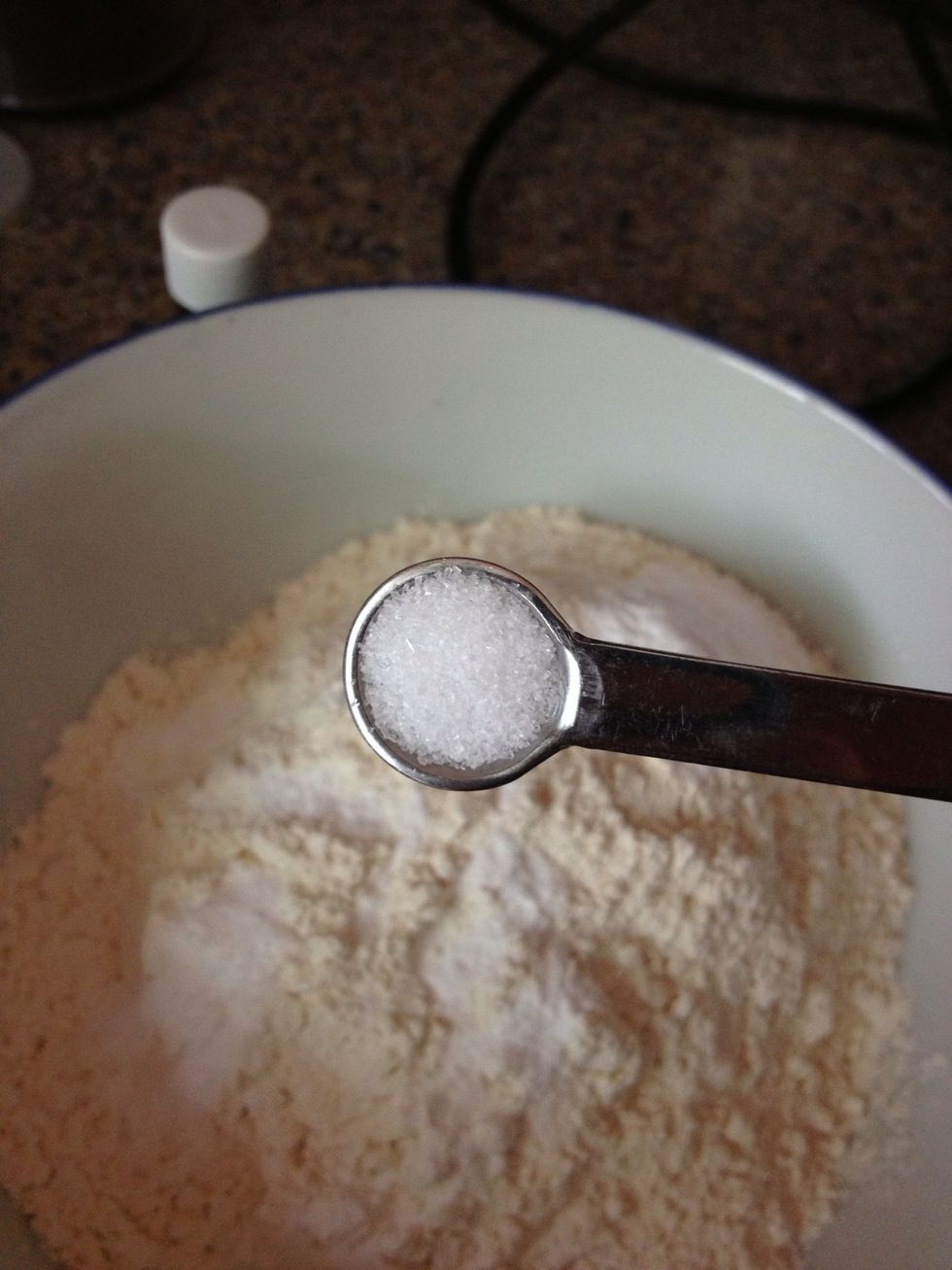 Next comes 1/2 teaspoon salt.