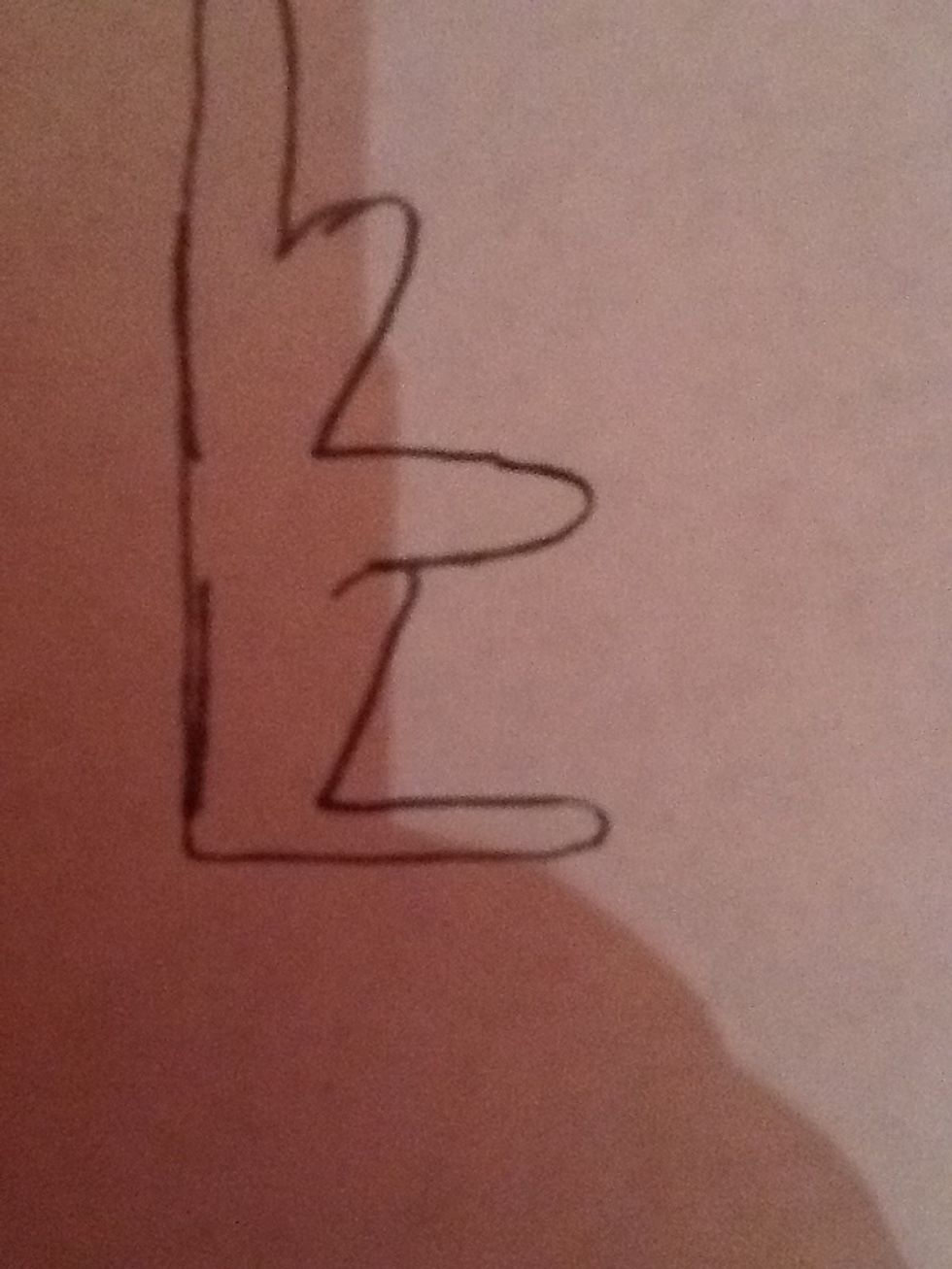 Next connect and make "a foot"