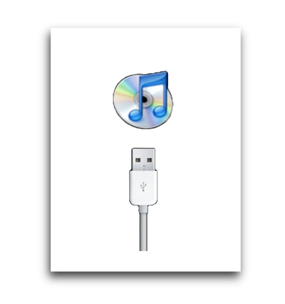 NEXT, CONNECT YOUR IPHONE OR IPAD TO ITUNES.