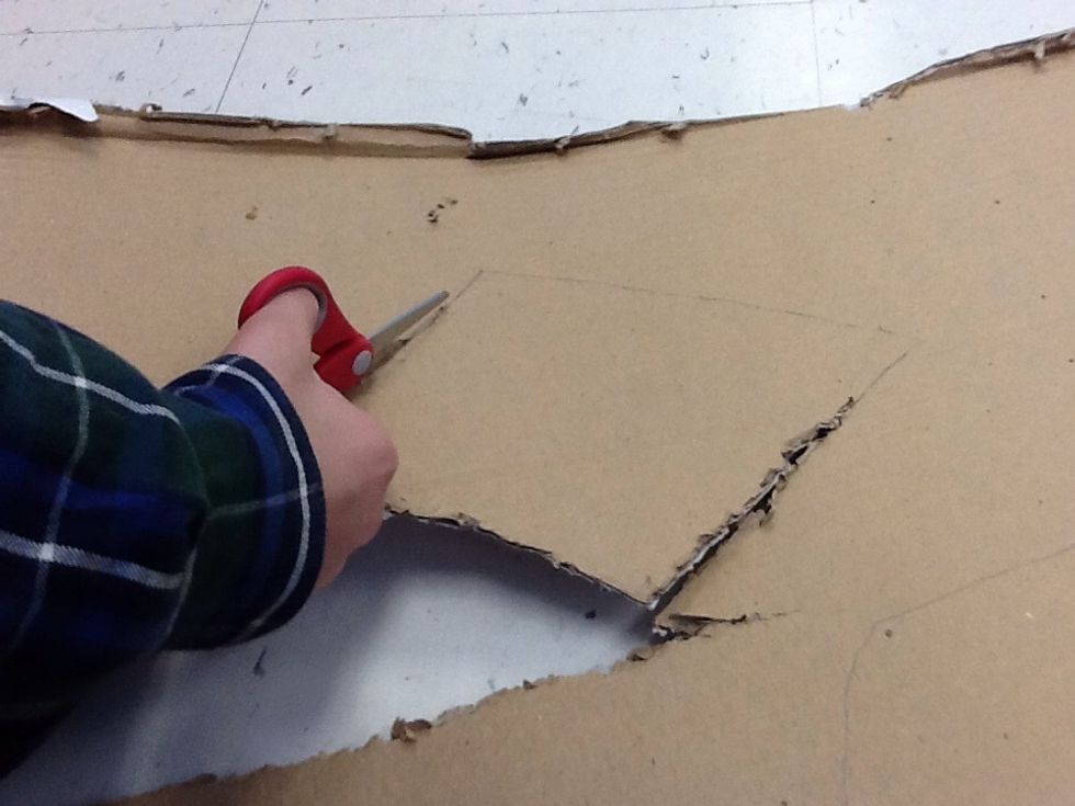 Next, cut out the drawing.