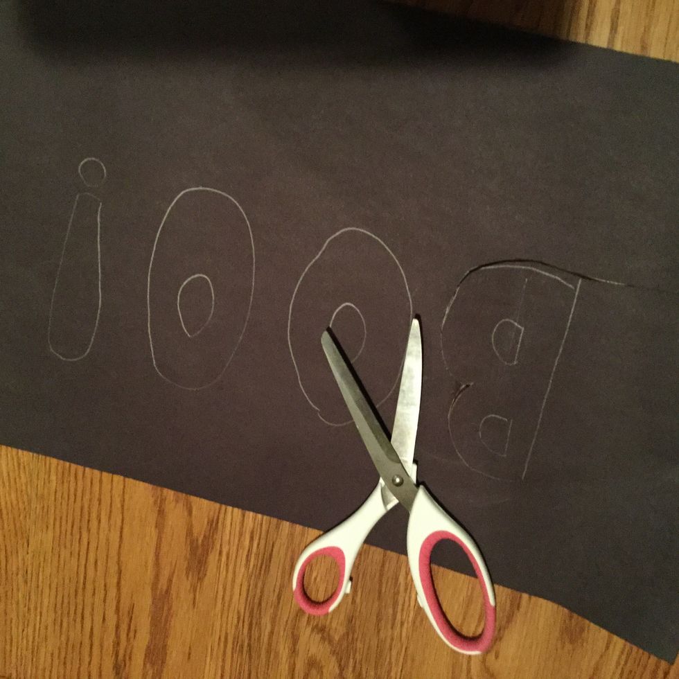 Next, cut out your letters.