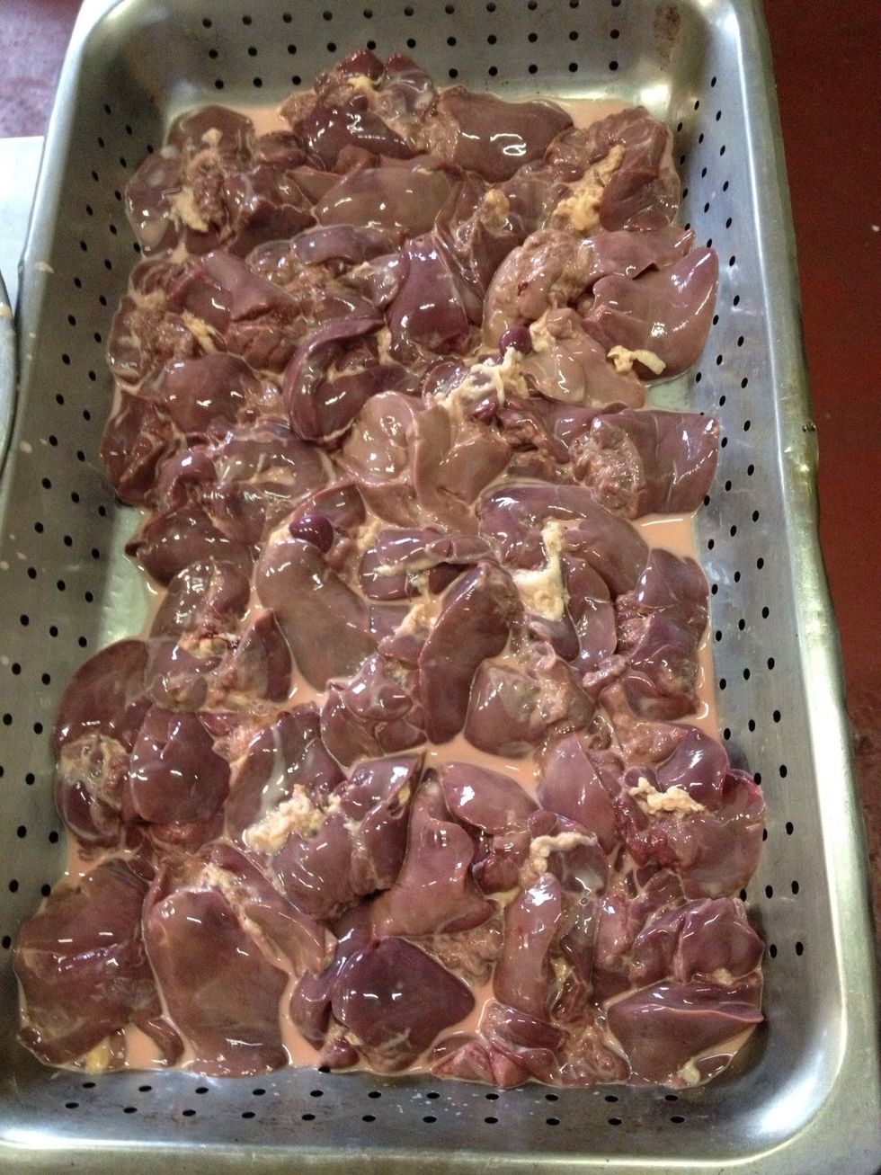 Next day drain off milk and discard