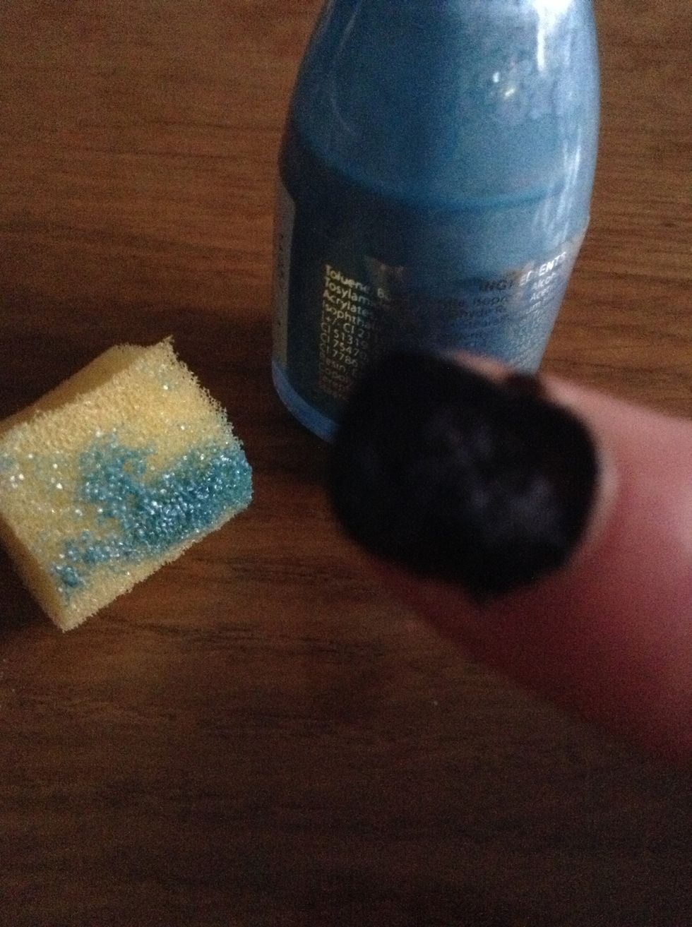 Next, do the same with the light blue.