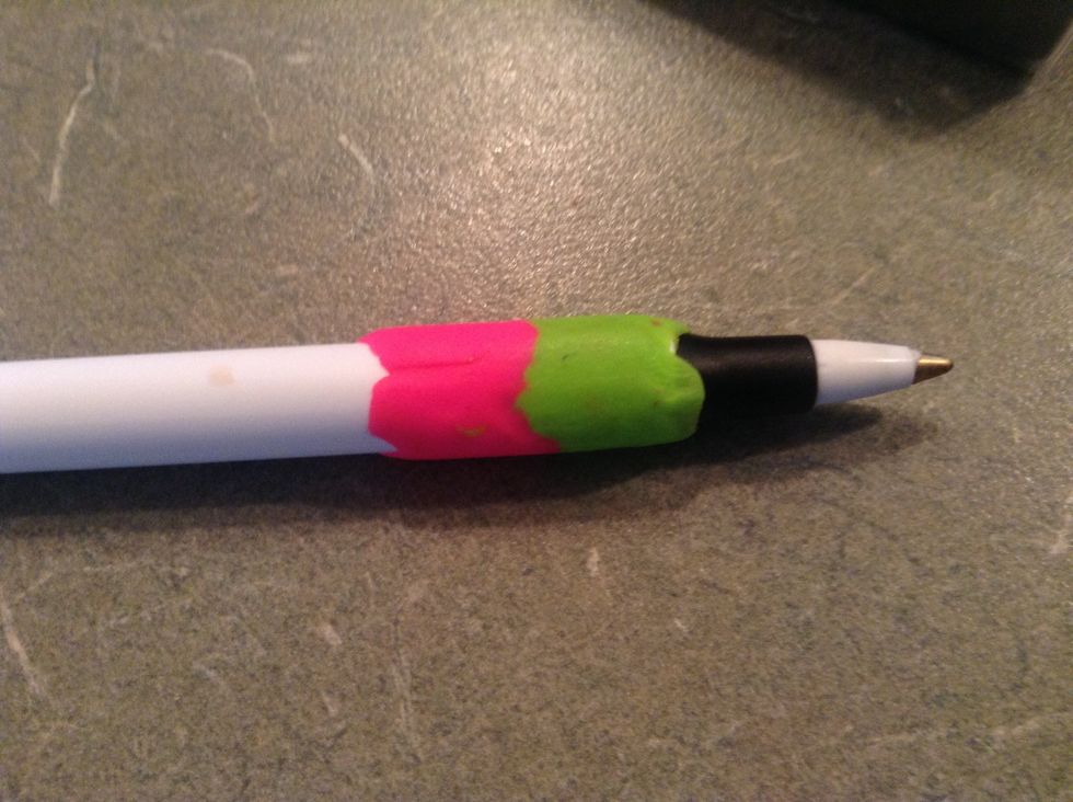 Next, do the same with your other color