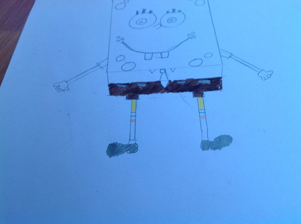 Next do the to half os the shorts in brown too .