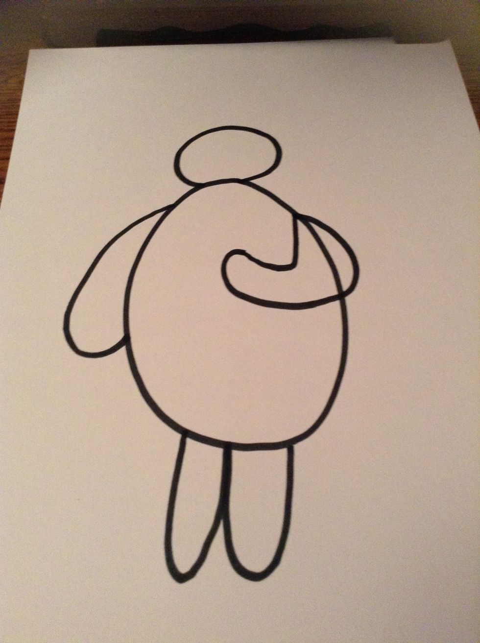 How to draw baymax from big hero 6 B C Guides