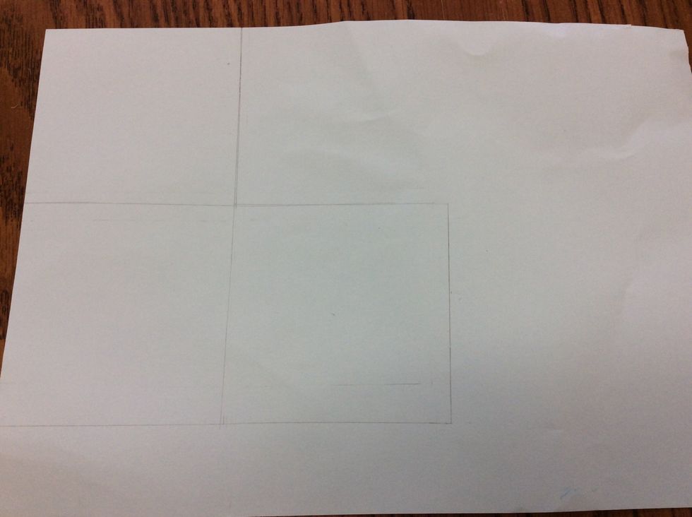 Next Draw Three Squares, Each 9cm Long