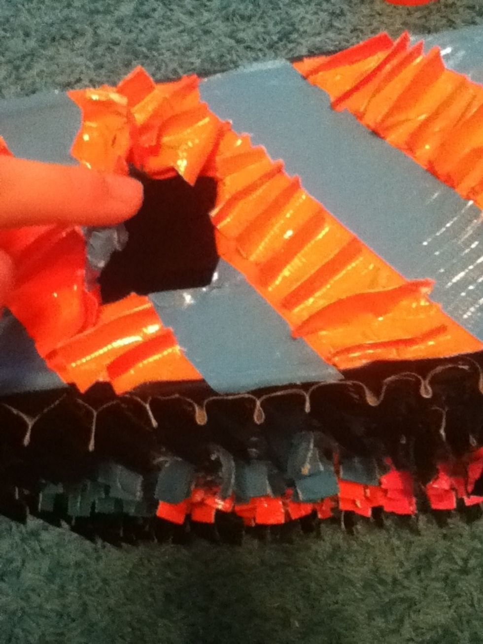 Next find the hole for candy and/or streamers.