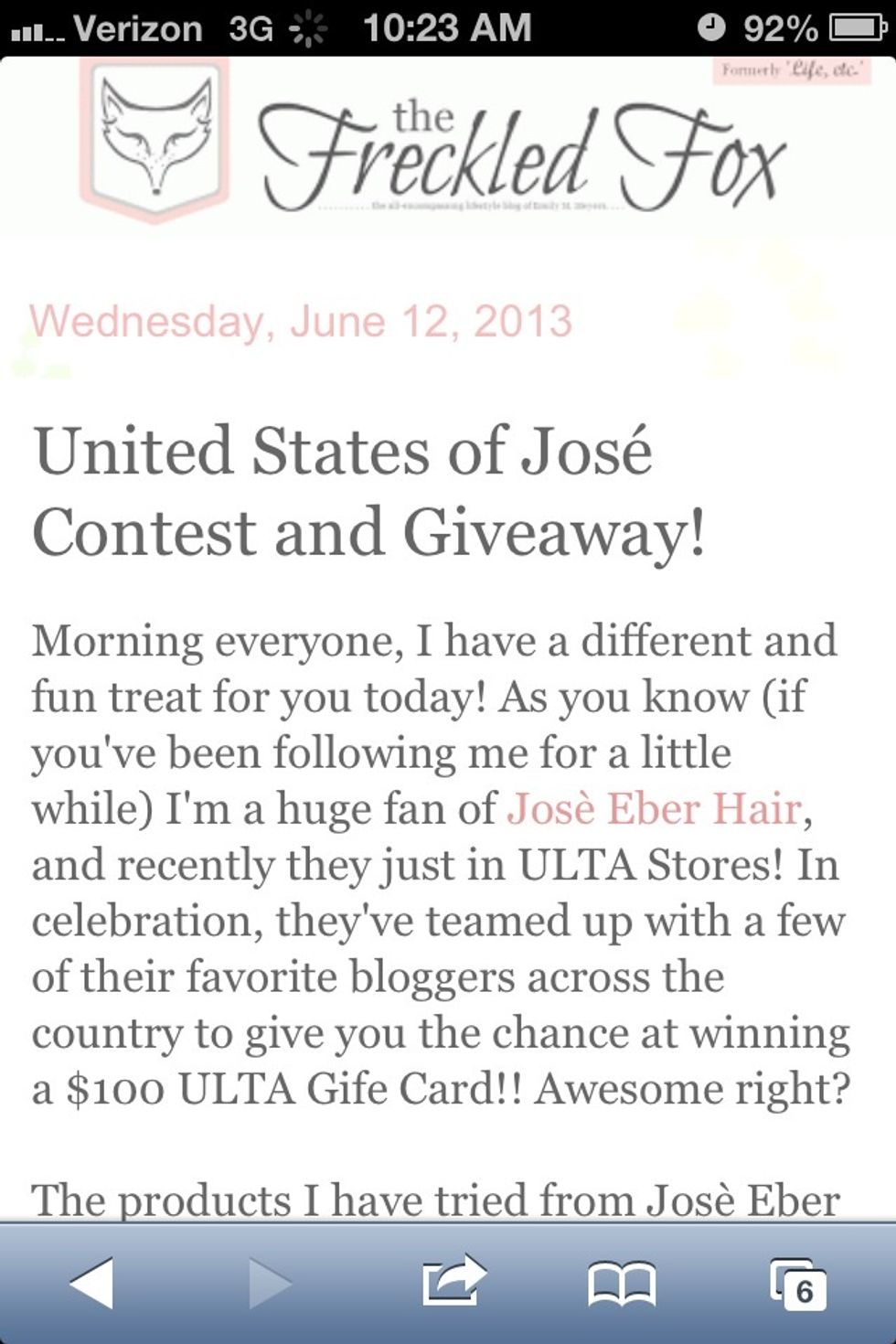 Next, find your clue on Emily's blog at www.freckled-fox.com