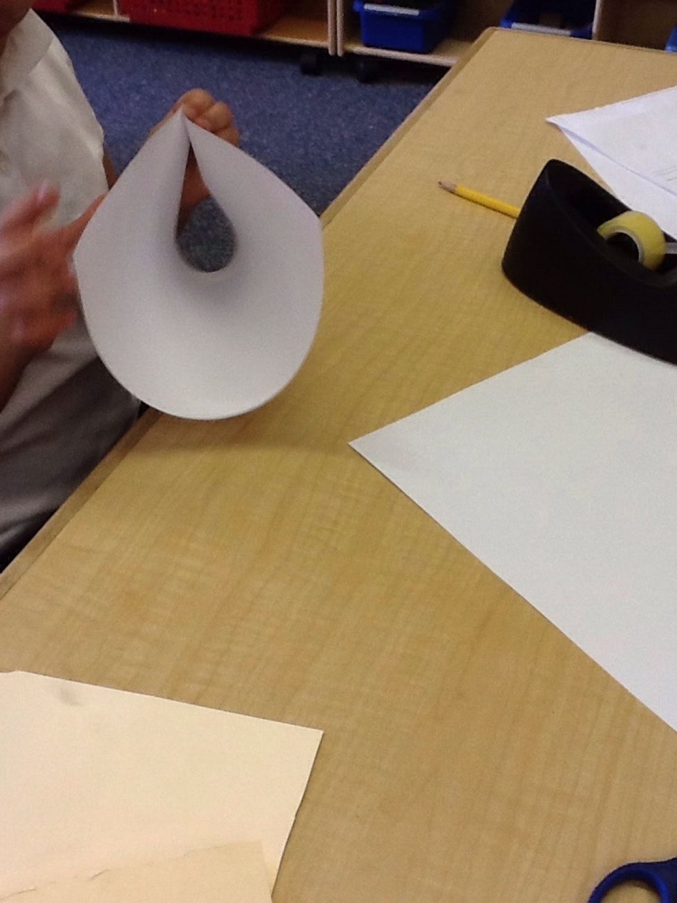 Next, fold the paper.
