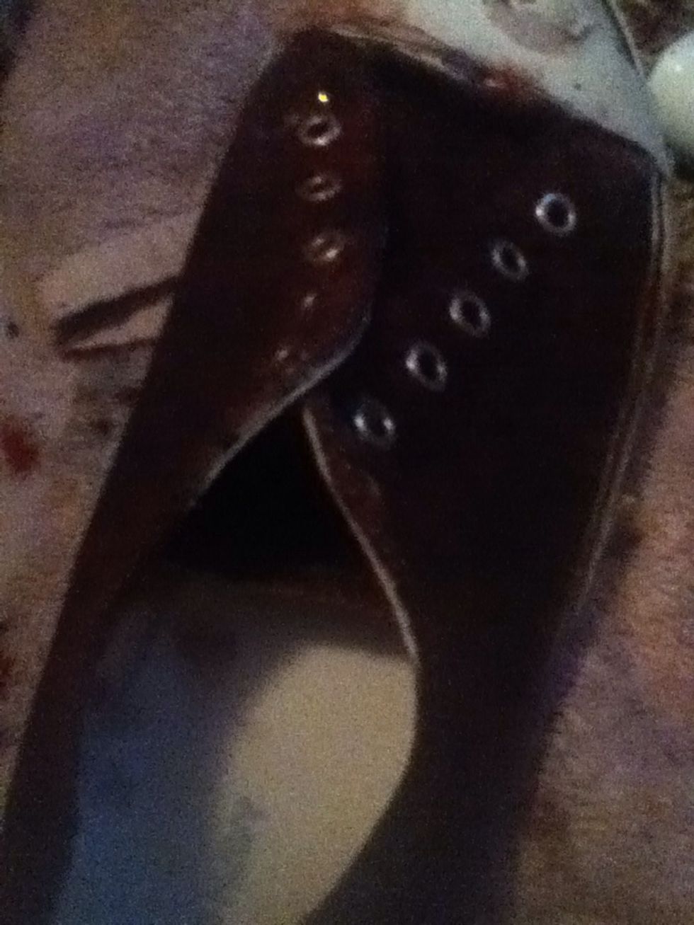 Next follow the same process by sponging on some blue(:
