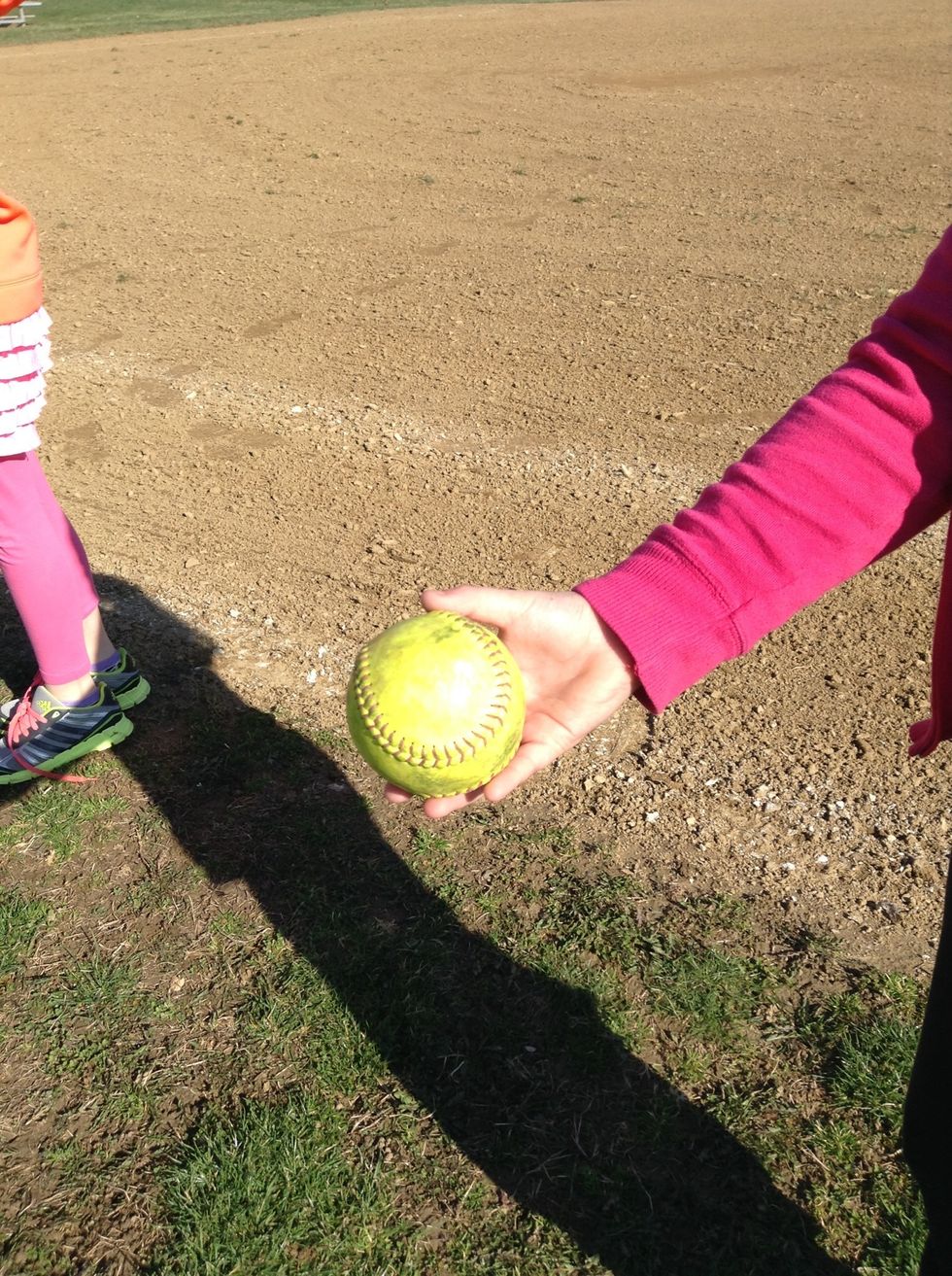 Next, Get a softball.