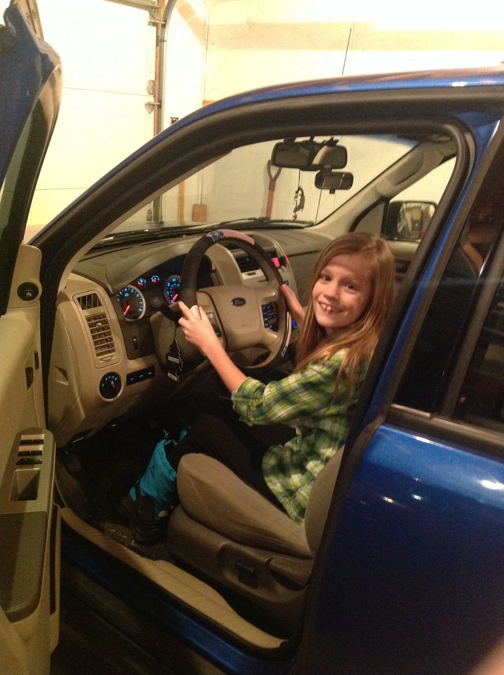 Next get in to the car an drive to grandmas house