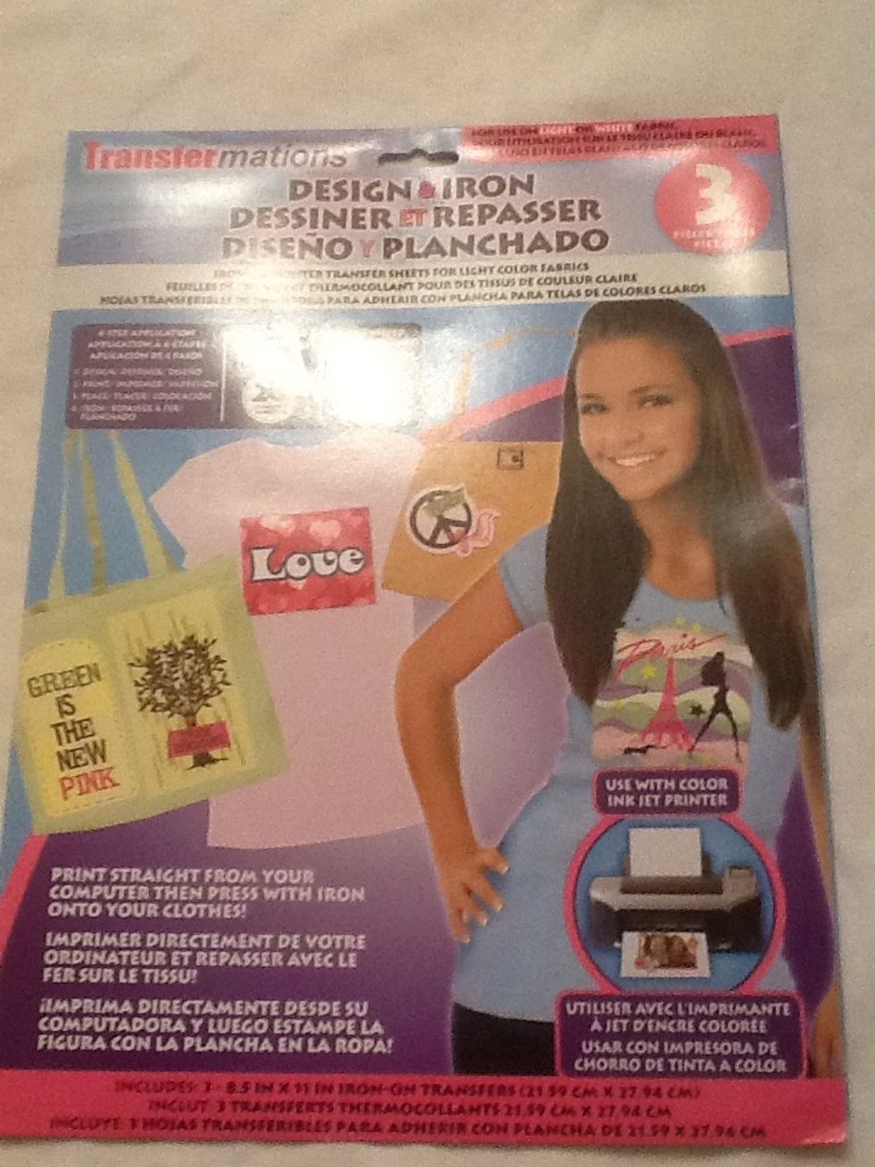 Next get transfer/iron on paper (I got this at my local craft store) \ud83d\udcc4