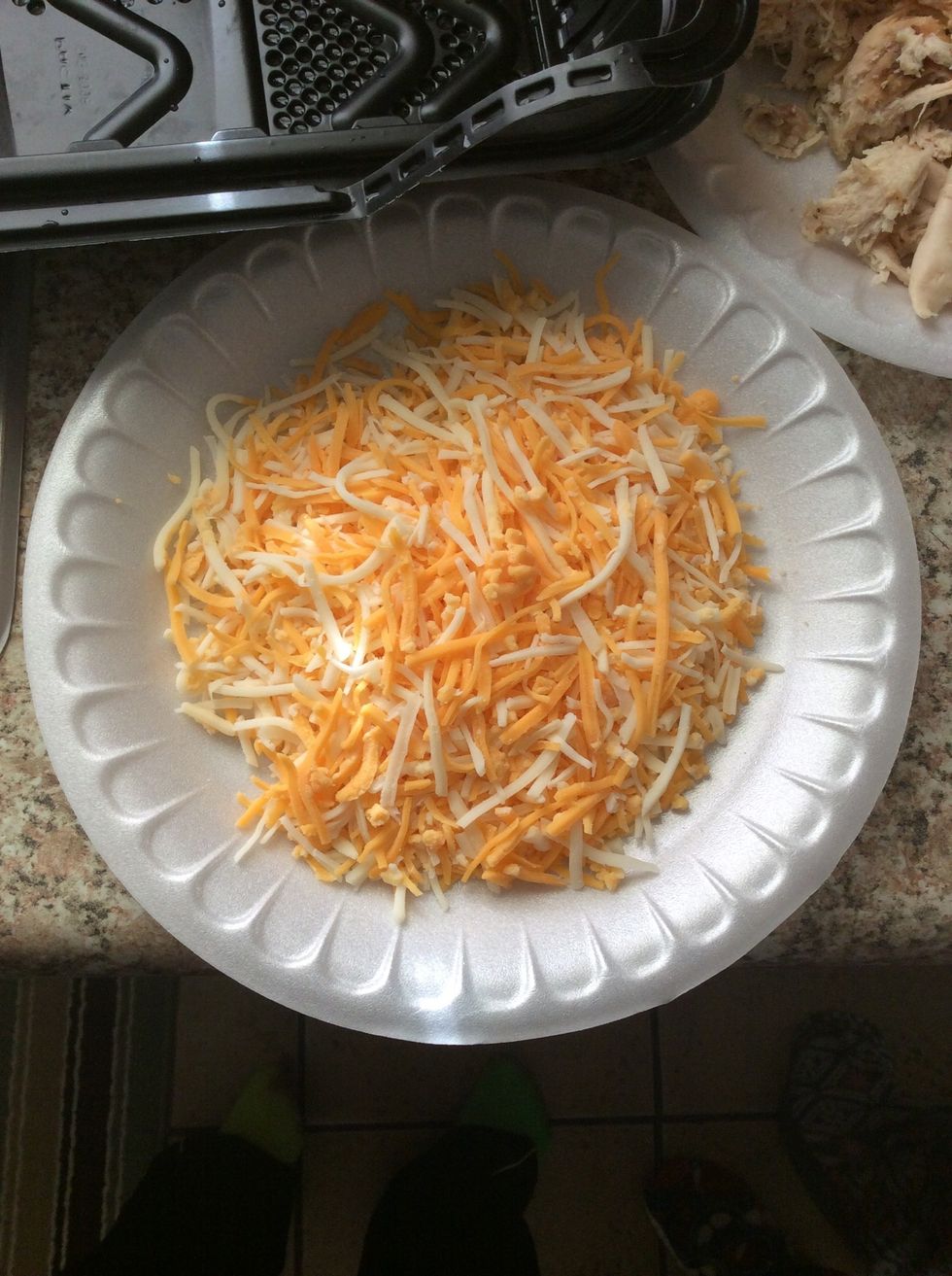 Next, get your cheese ready.