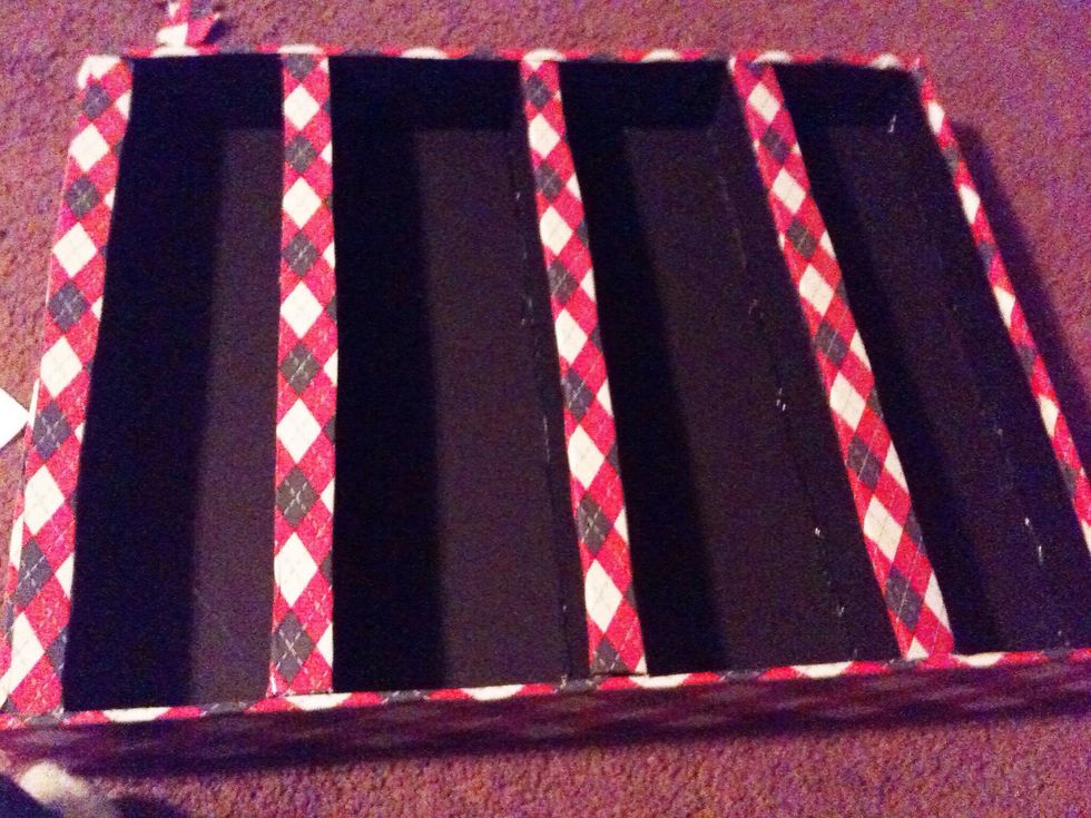 Next glue your one inch pieces on to the shelf then the sides.