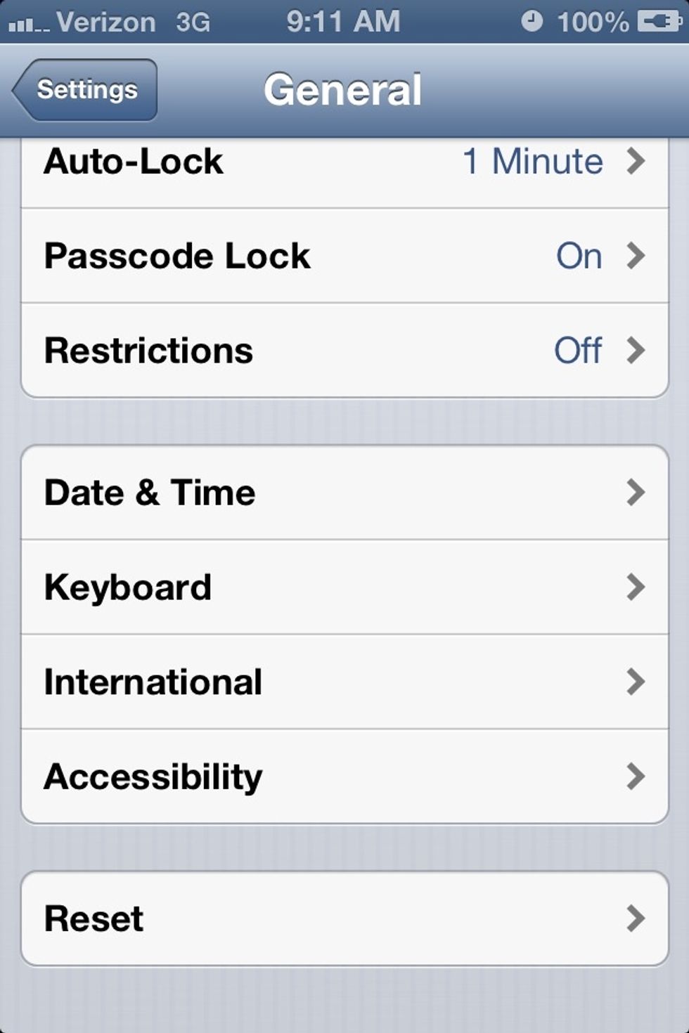 Next go to accessibility.