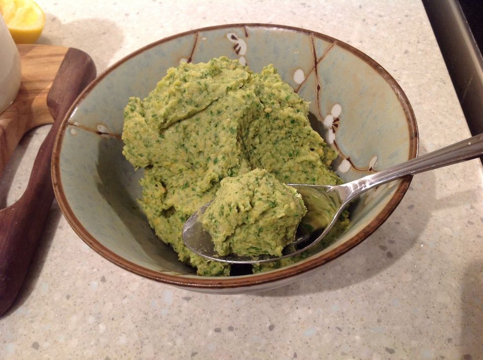 Next, heat a couple of inches of canola oil in a saucepan to 375 degrees. I have no thermometer, so I just wing it, but be careful it doesn't get to smoking point. Roll the dough into a small ball.
