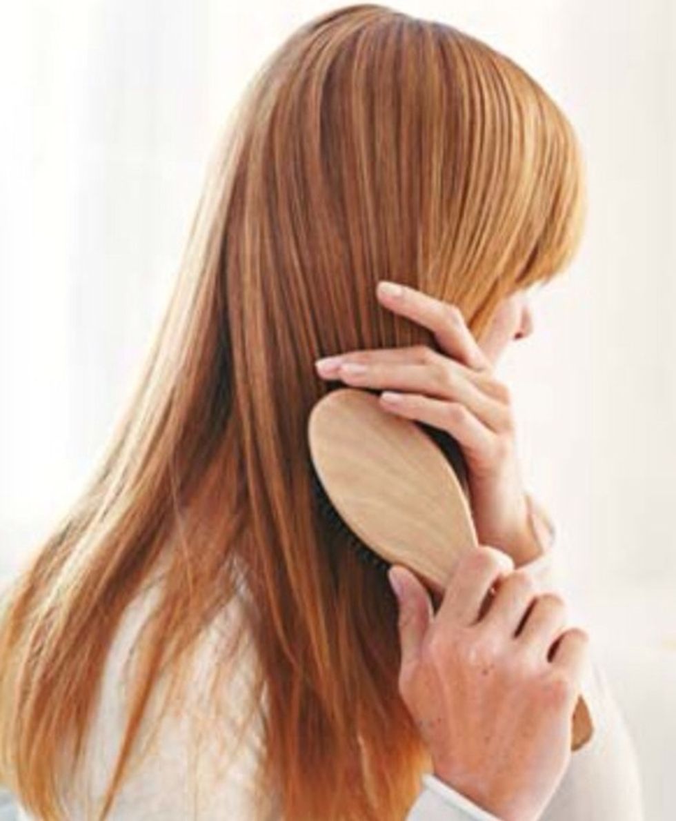Next I brush my hair! \ud83d\ude46
