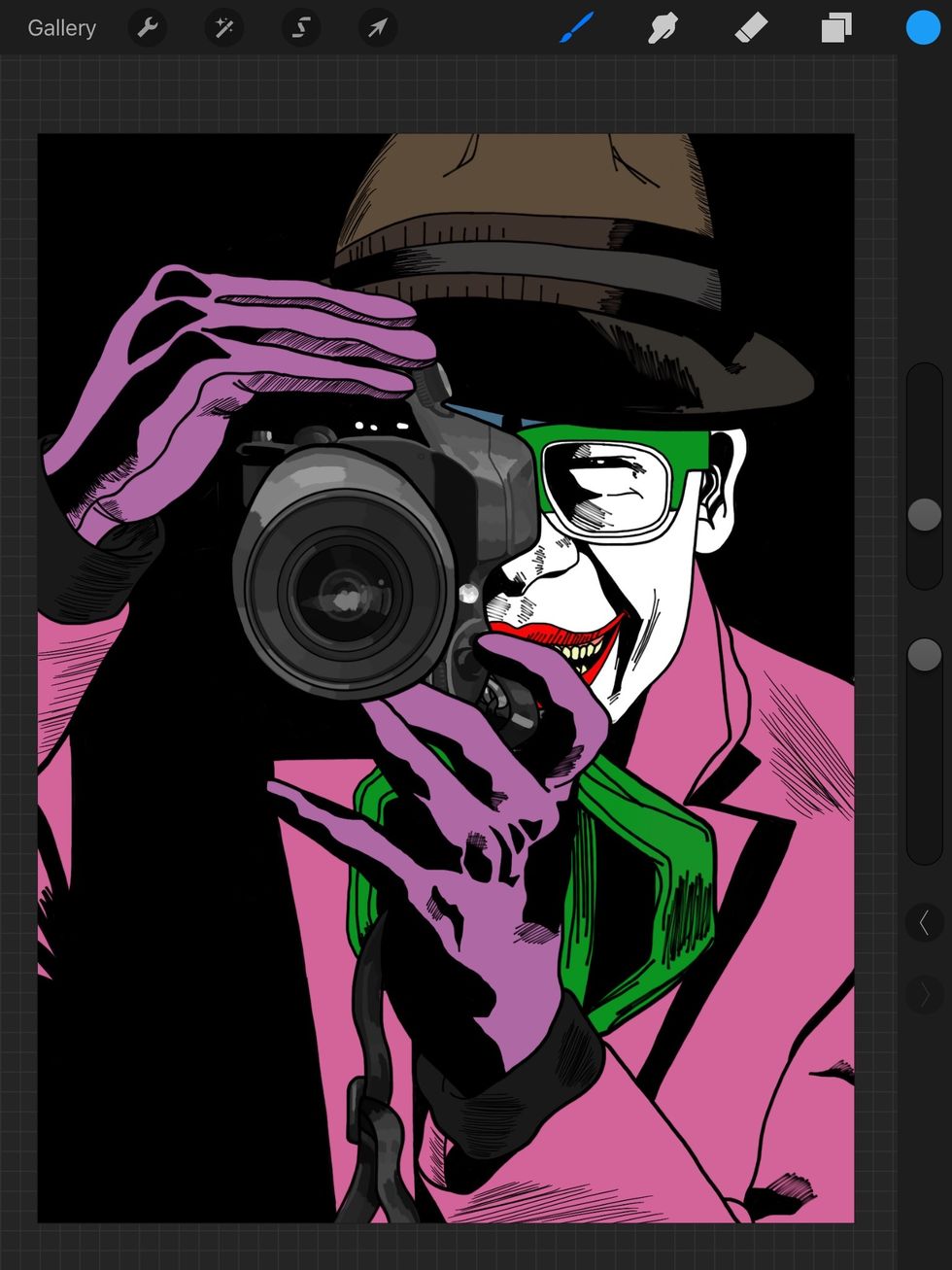 Next I create another layer for the background. Again this is all the way on the bottom.