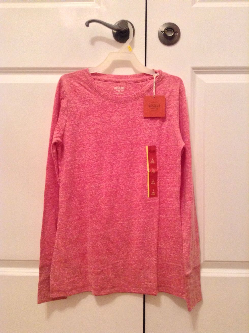 Next, I got a pink long sleeve t-shirt.