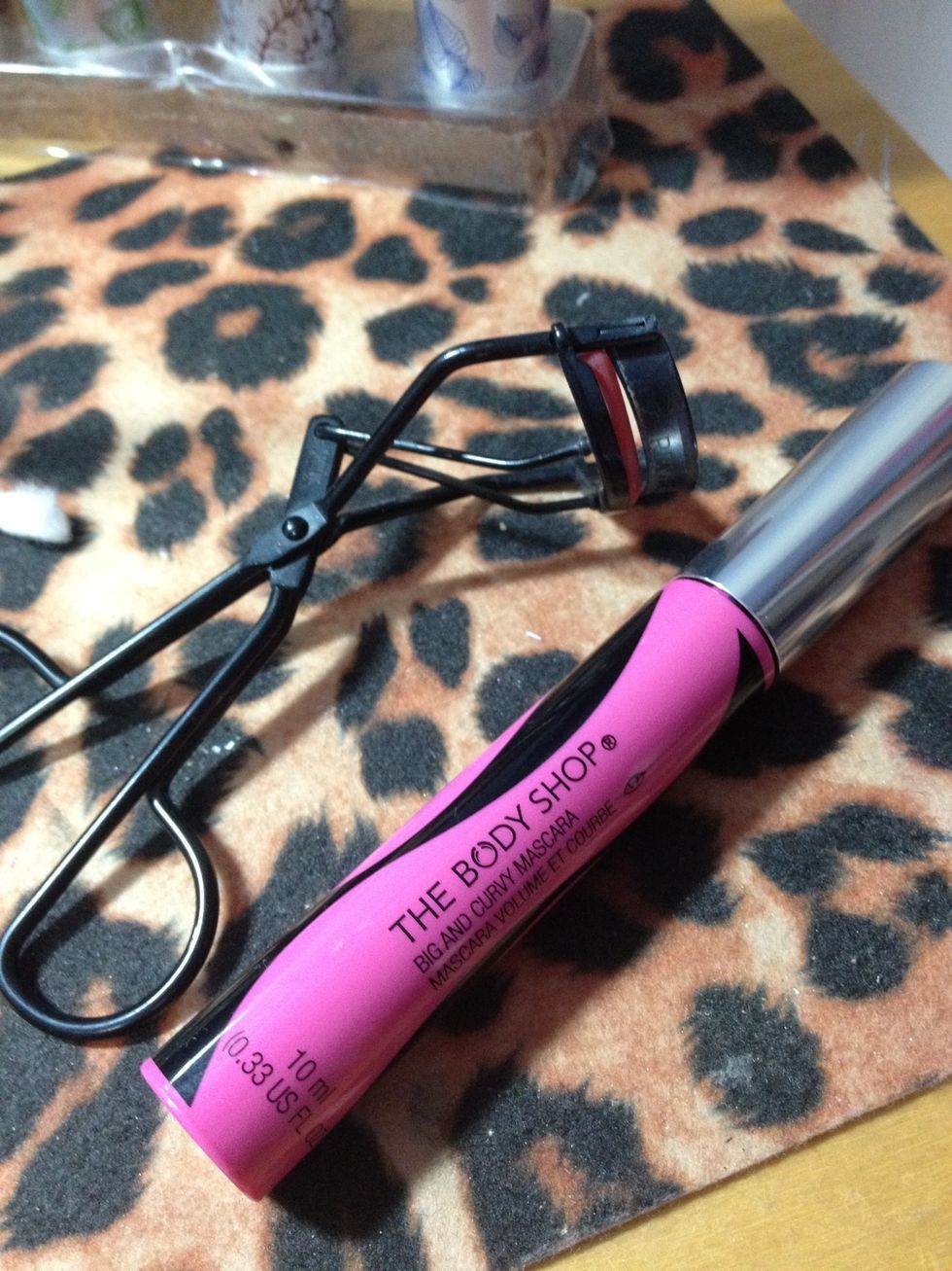 Next is curling the lashes (optional) and mascara. I do apply eyeliner on the bottom but usually after mascara.