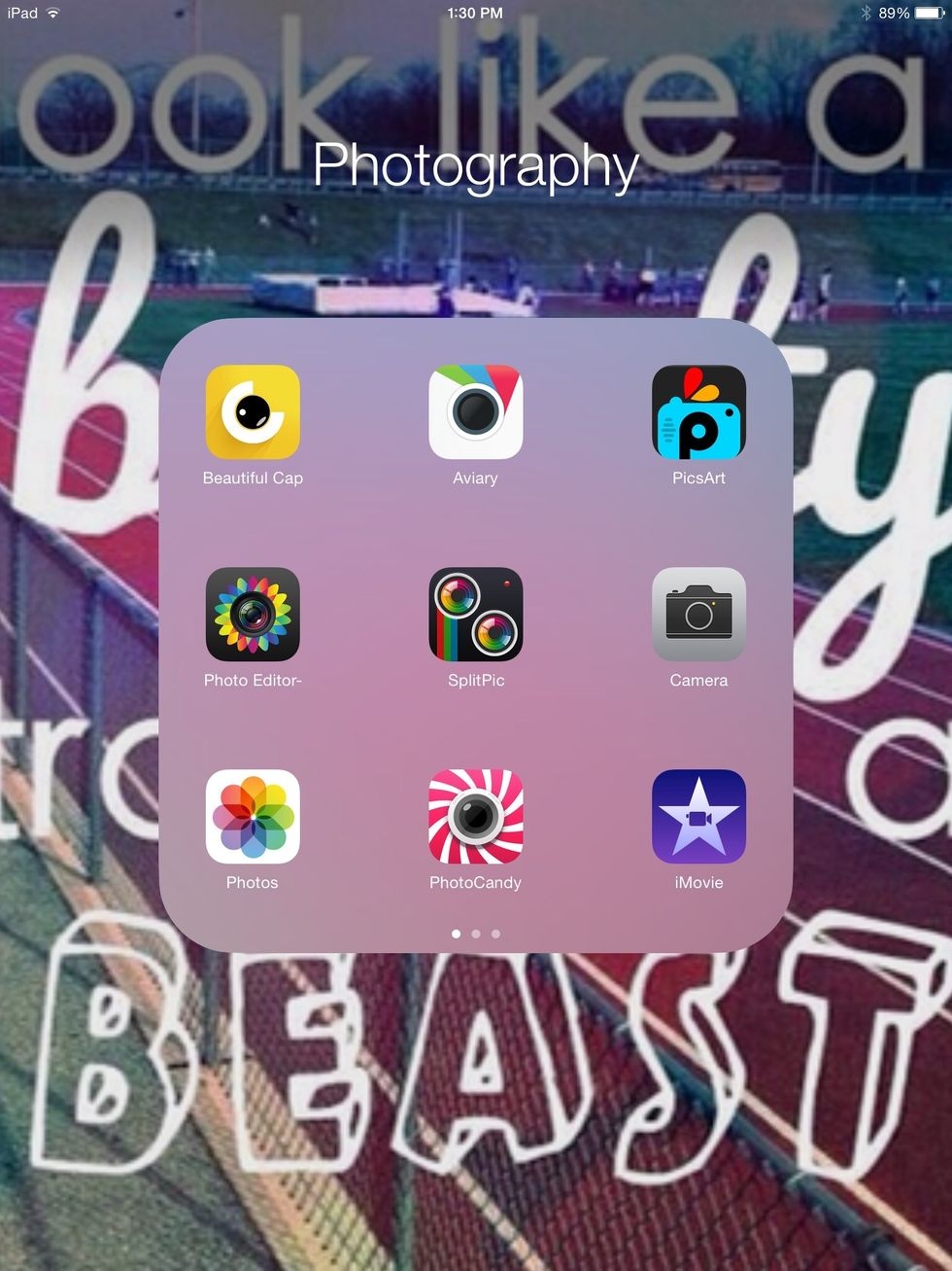 Next is my picture folder. I use some of these apps to edit my pictures, guides, videos, and other stuff