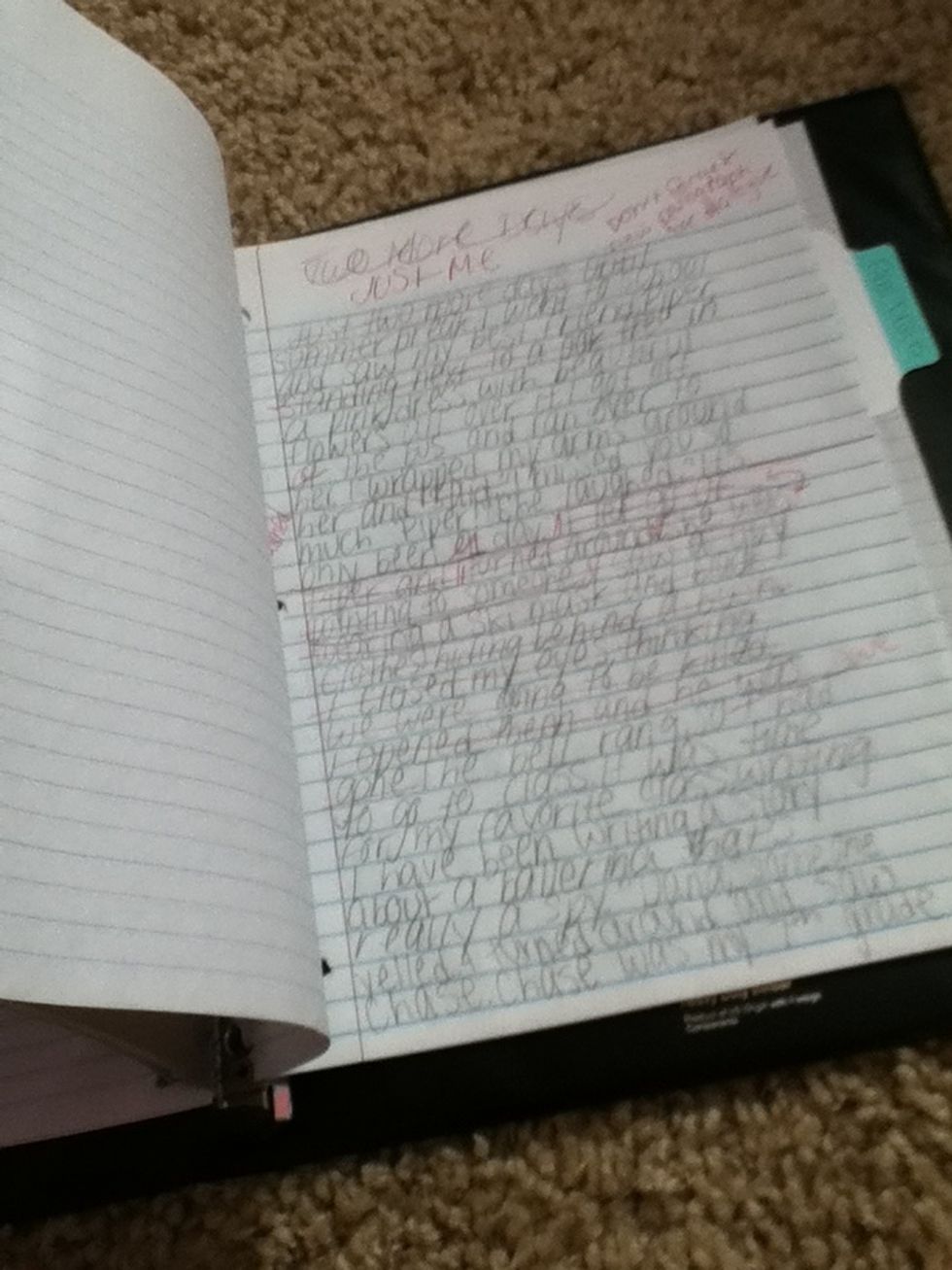 Next is my rough drafts.\u2712