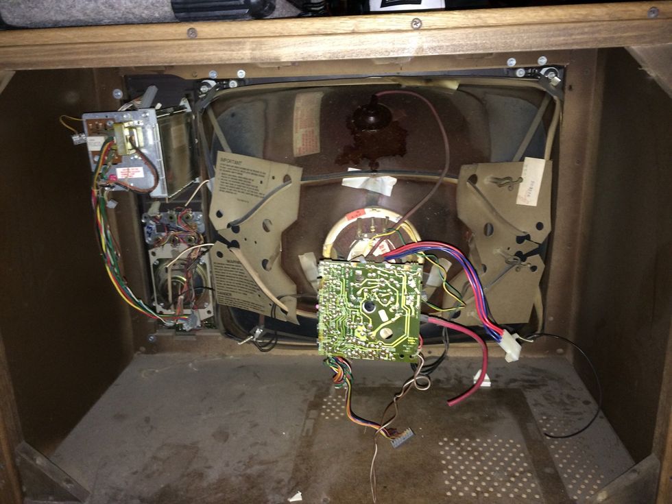 Next is removing the bulb which is usually mounted into the front panel.