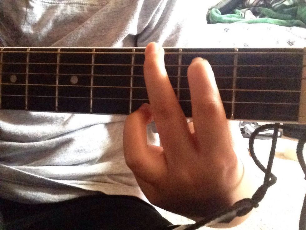 Next is the chord labeled as G.