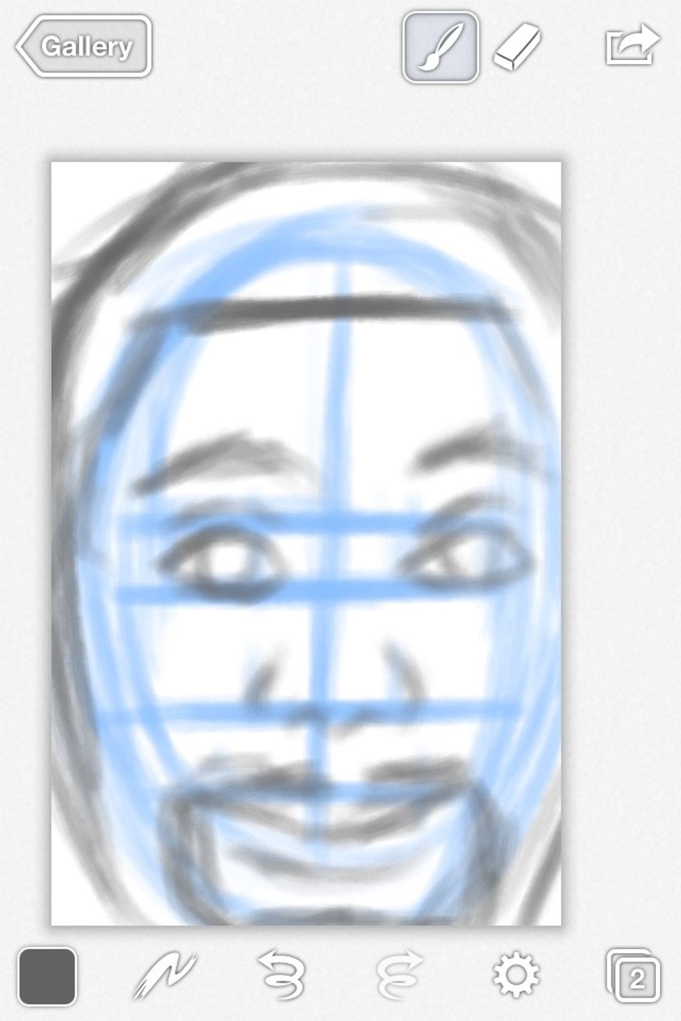 Next is the hair. I'll keep it simple with just a Caesar hair cut.