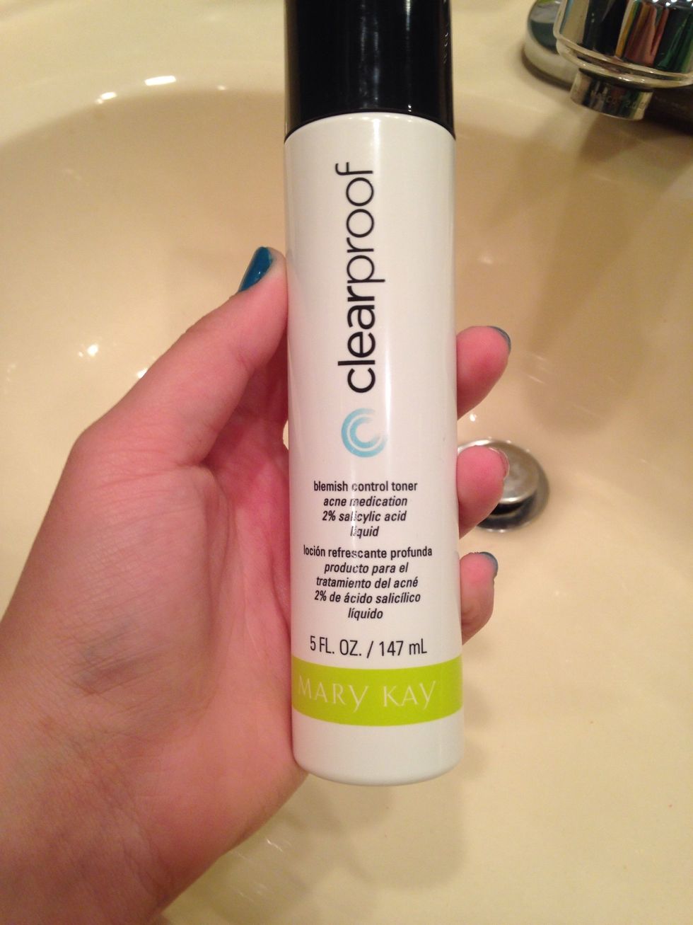 Next is your toner!! Mine is Mary Kay Clearproof Blemish Control Toner.