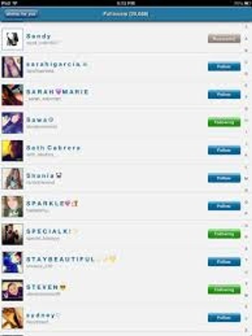 Next, make sure you know who is following you. If you don\u2019t recognise somebody following you, block them. This is done by going to the person\u2019s account and ios and android. Tap block user