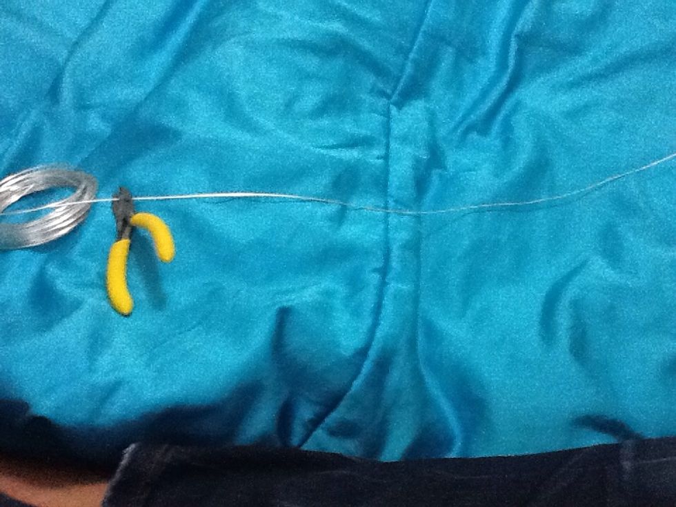 Next measure of about two and a half feet of wire to work with