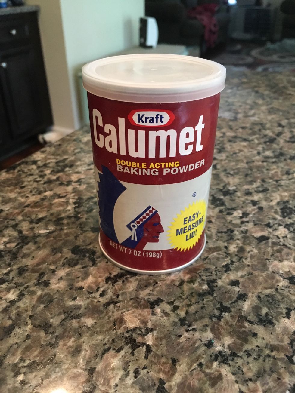 Next, measure out 1 teaspoon of baking powder.