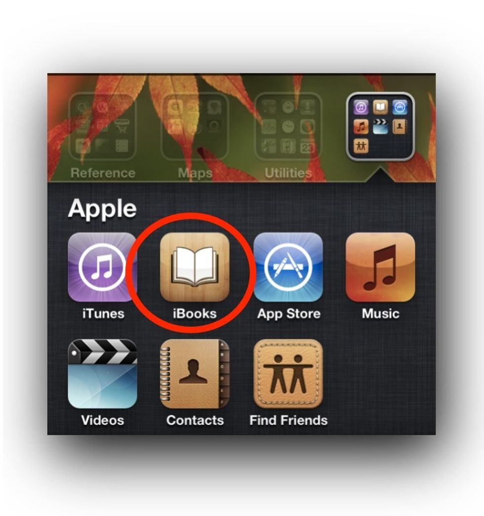 NEXT, OPEN IBOOKS TO VIEW YOUR PDF FILES.