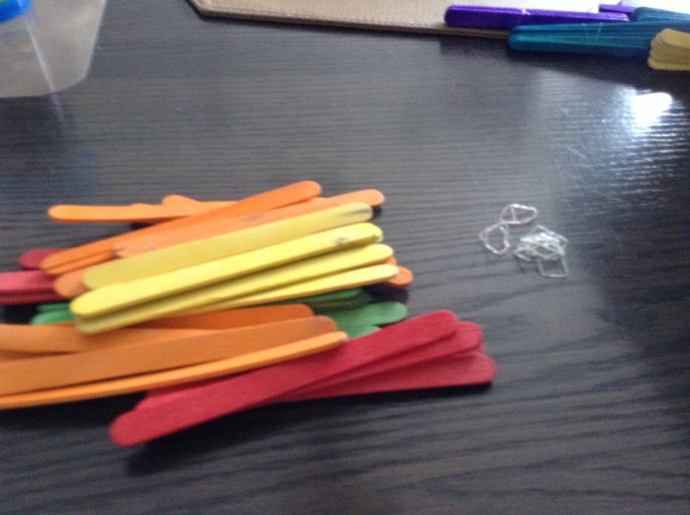 Next open your Popsicle sticks