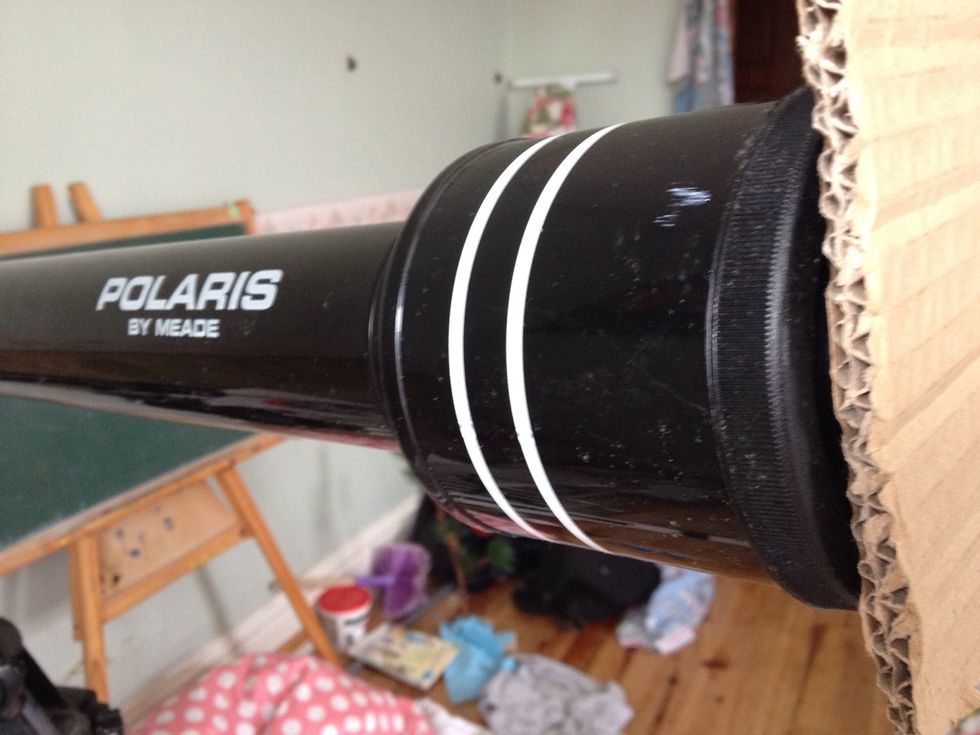 Next, place the cap back on the telescope.