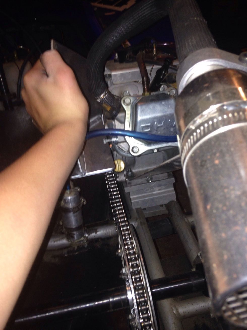 Next, push the engine forward.