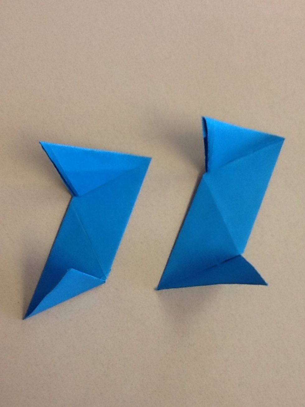 Next push the flaps on each up so there pointed towards the ceiling.