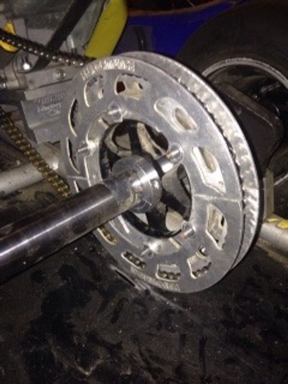 Next, put the chain guard back on.