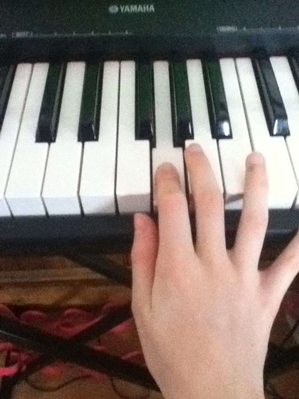 Next put your index finger on G